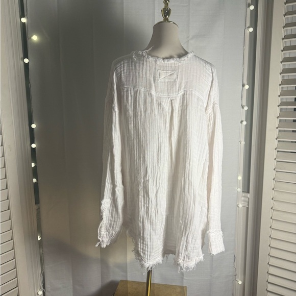 We The Free White Blouse Medium - Picture 2 of 8